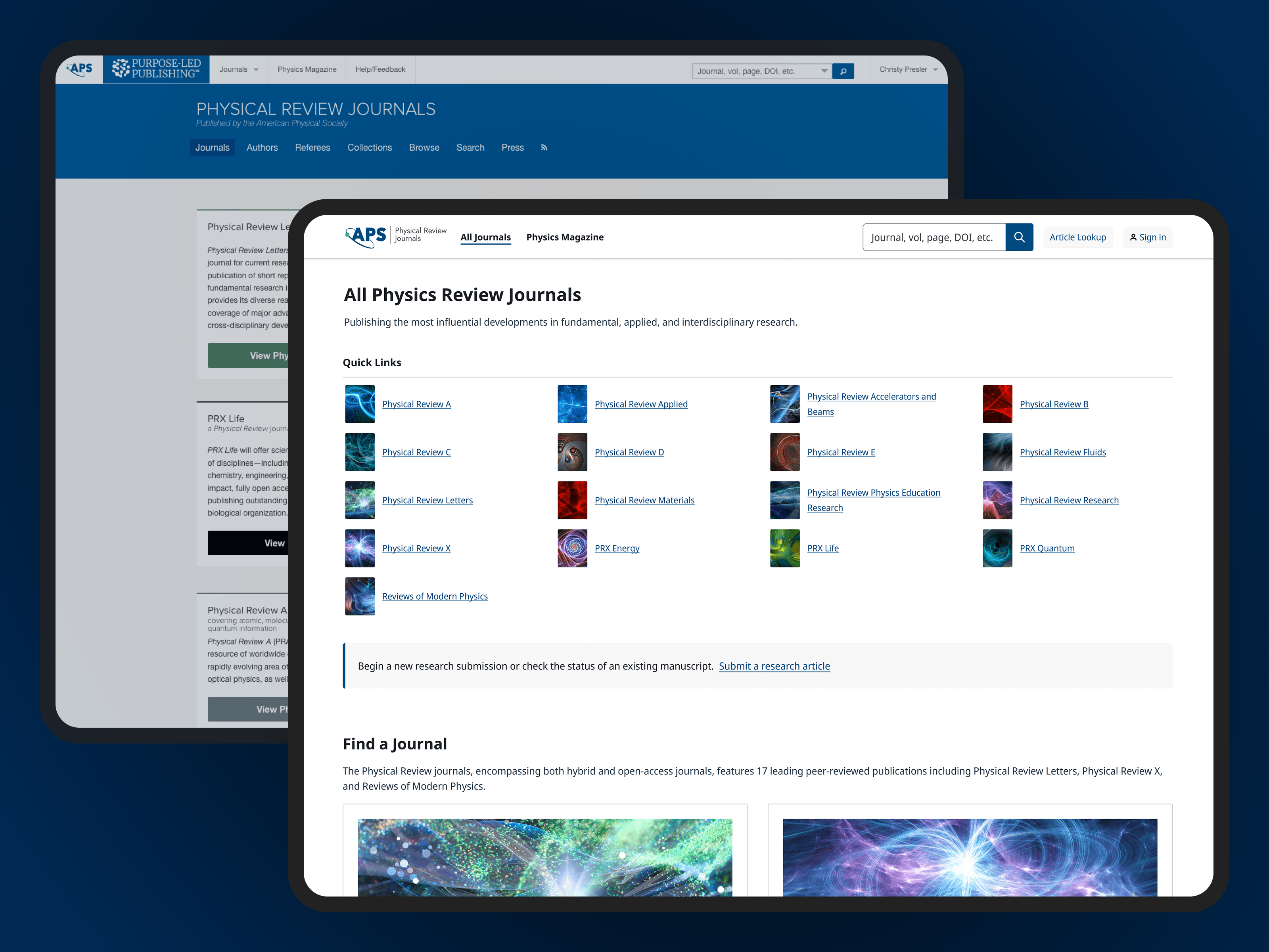 Accessible Redesign for APS Journals