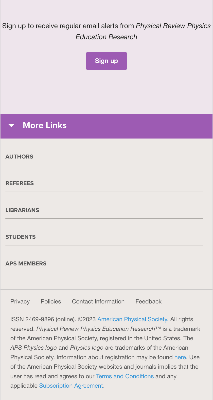 BEFORE: Mobile footer