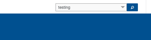 BEFORE: Search box in the desktop navigation. Can you spot the button that triggers the modal?
