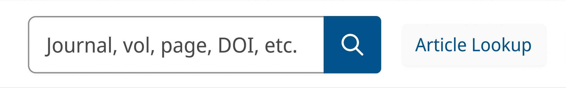 AFTER: Search input and article lookup are clearly separated.